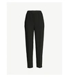 THEORY HIGH-RISE RELAXED-FIT JERSEY TROUSERS