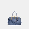 Coach Kisslock Dreamer 21 In Washed Chambray/brass