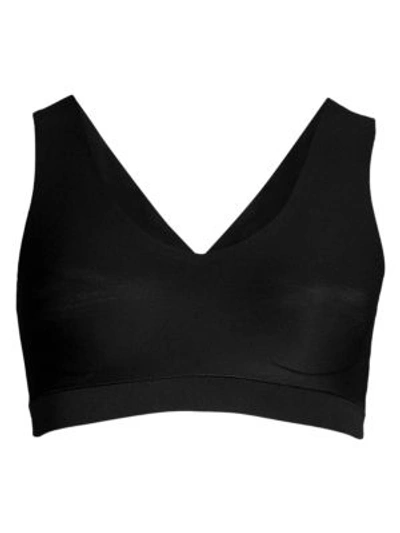 Chantelle Soft Stretch Wireless Padded V-neck Bra In Black