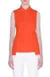 AKRIS PEPLUM COTTON POPLIN SHIRT,412600091945