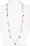 TORY BURCH POETRY OF THINGS ROSARY STATION NECKLACE,57051