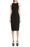 MICHAEL KORS STUDDED SHEATH DRESS,435PKN004