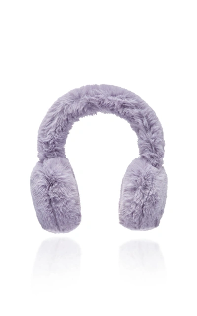 Apparis Ella Plush Earmuffs In Purple
