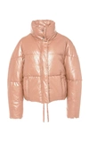 Apparis Camila Vegan Leather Short Coat In Pink