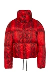 APPARIS JAMIE SNAKE-EFFECT SHELL PUFFER COAT,754657