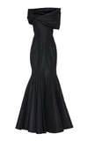 ZAC POSEN SILK OFF-THE-SHOULDER GOWN,754679