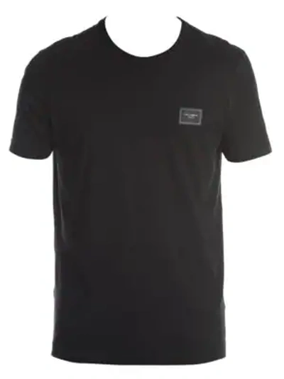 Dolce & Gabbana Plaque Tee In Black