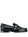 Toga Virilis Western Buckle Strap Loafers In Black