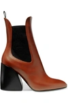 CHLOÉ WAVE LEATHER ANKLE BOOTS