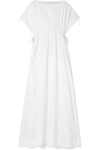 THE ROW NEA OVERSIZED GATHERED COTTON-POPLIN GOWN