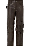 BOTTEGA VENETA INTRECCIATO LEATHER PANTS