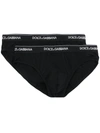 DOLCE & GABBANA LOGO-WAISTBAND BOXER BRIEFS (PACK OF TWO)