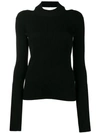 Helmut Lang Open Back Jumper In Black