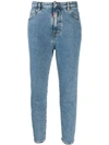 Dsquared2 Maple Leaf Patch Slim-fit Jeans In Blue