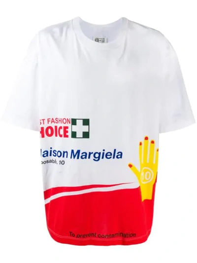 Maison Margiela First Choice Cotton-jersey T-shirt In White