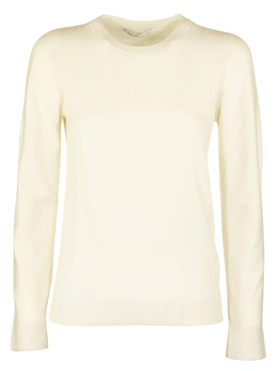 Agnona Cashmere Crew Neck Jumper In Ivory