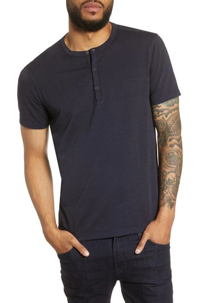 JOHN VARVATOS JOHN VARVATOS STAR USA REGULAR FIT HENLEY T-SHIRT,K4463V2B-BOZ25B