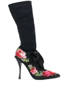 DOLCE & GABBANA STILETTO SOCK BOOTS