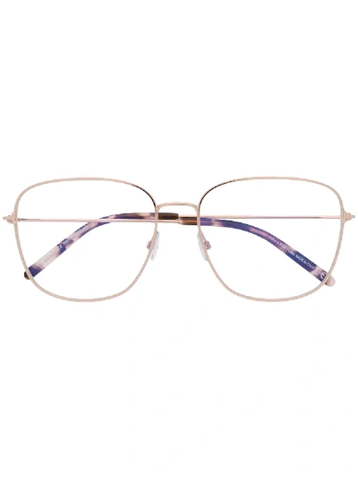 Tom Ford Eyewear Soft Square Glasses - 金色