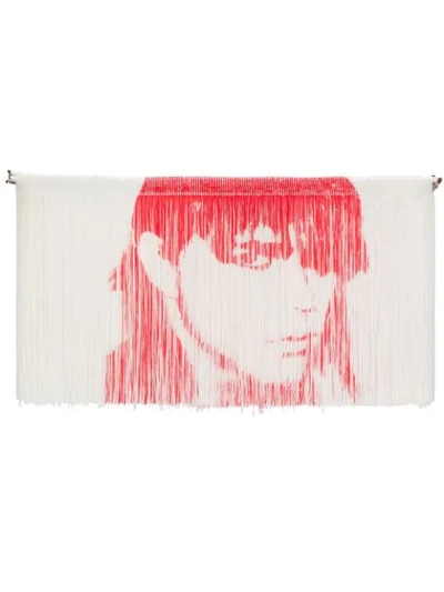 Calvin Klein 205w39nyc Fringed Belt - 白色 In 163 Optic White Red