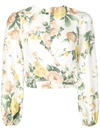 ZIMMERMANN ZIMMERMANN ZIPPY WRAP BLOUSE - 白色