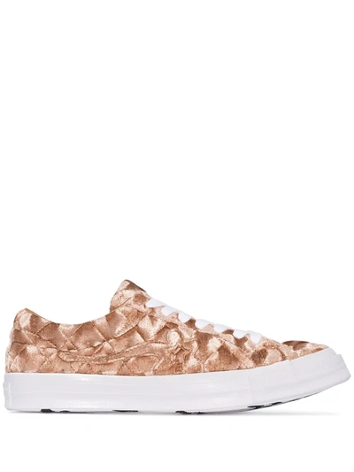 Converse Gold Le Fleur Trainers In Brown