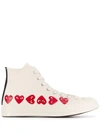 COMME DES GARÇONS PLAY COMME DES GARÇONS PLAY X CONVERSE CHUCK TAYLOR HIGH-TOP SNEAKERS - 白色