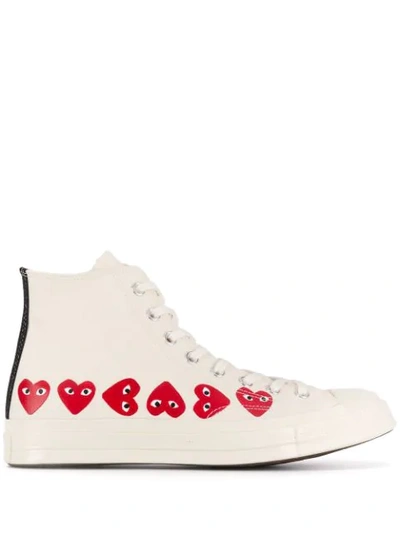Comme Des Garçons Play X Converse Chuck Taylor High-top Sneakers - 白色 In White