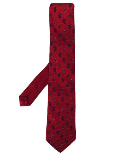 Etro Paisley Tie - 红色 In Red