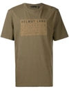 Helmut Lang Logo Print Crew Neck T-shirt - Green