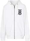 BURBERRY MONOGRAM MOTIF COTTON HOODED TOP