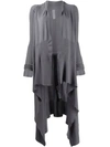 RICK OWENS RICK OWENS LONG CARDIGAN - 灰色