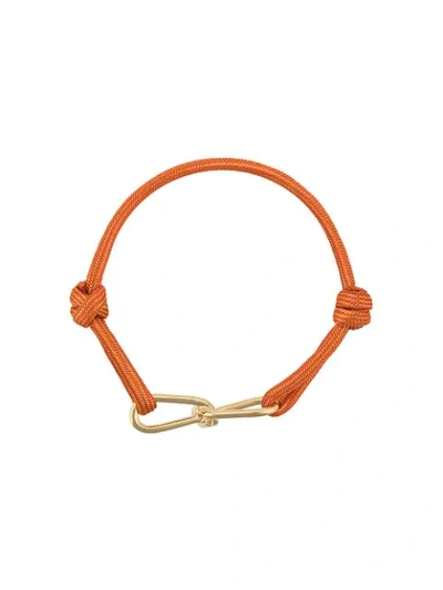 Annelise Michelson Medium Wire Cord Bracelet - 橘色 In Orange