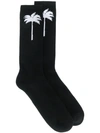 PALM ANGELS PALM TREE PRINT SOCKS