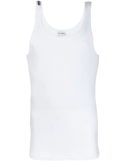 DOLCE & GABBANA RIBBED TANK TOP