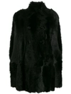 RED VALENTINO REVERSIBLE BUTTONED CAPE