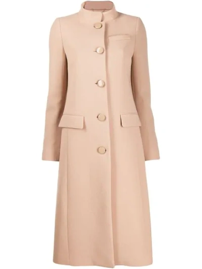 Givenchy Classic Button Up Coat Beige In Neutrals