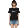 Saint Laurent Printed Cotton-jersey T-shirt In 1068 Noir