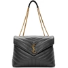 SAINT LAURENT SAINT LAURENT GREY MEDIUM LOULOU BAG