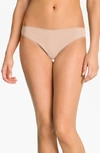 On Gossamer Cabana Cotton Blend Stretch Hip Bikini In Champagne