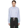 GUCCI BLUE GG OXFORD SHIRT