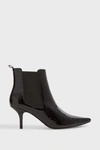 ANINE BING Stevie Patent Leather Ankle Boots,771297