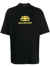 BALENCIAGA BALENCIAGA LOGO T-SHIRT - 黑色