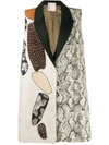 ANTONIO MARRAS ANTONIO MARRAS CONTRAST PANEL GILET - 大地色