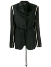 ANN DEMEULEMEESTER ANN DEMEULEMEESTER CONTRAST SLEEVE BLAZER - BLACK