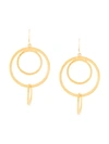 KENNETH JAY LANE TRIPLE HOOP EARRINGS