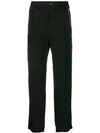 Yohji Yamamoto Cropped Straight-leg Trousers In Black
