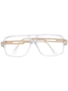 CAZAL RECTANGULAR FRAME GLASSES - 白色