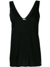 BASSIKE BASSIKE PLUNGING NECK TANK TOP - 黑色