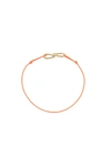 ANNELISE MICHELSON ANNELISE MICHELSON EXTRA SMALL WIRE CORD BRACELET - 橘色